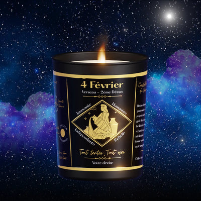 lesmerveilleuses - bougie astrale anniversaire zodiac verseau