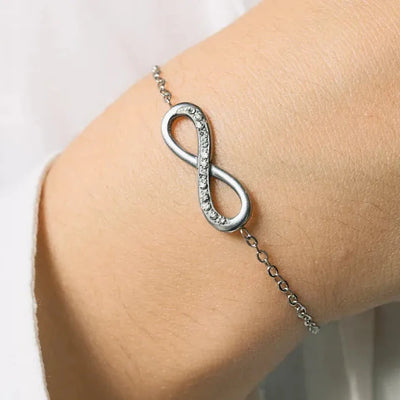 bracelet argent infinity